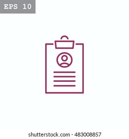  Clipboard icon Vector. 