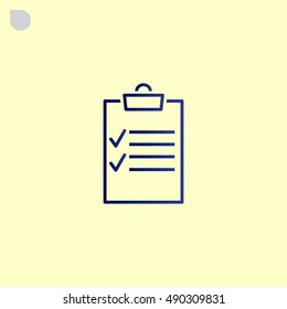 Clipboard icon Vector.