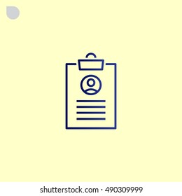  Clipboard icon Vector. 