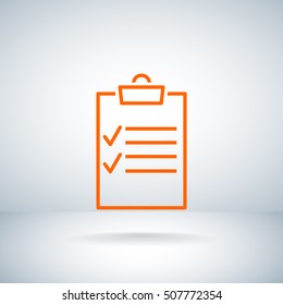 Clipboard icon Vector.
