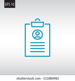  Clipboard icon Vector. 