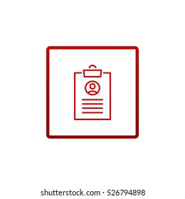  Clipboard icon Vector. 