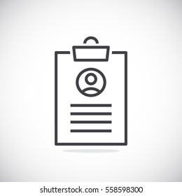  Clipboard icon Vector. 