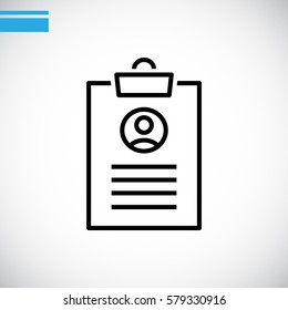  Clipboard icon Vector. 