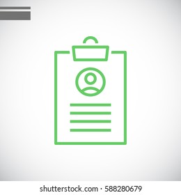  Clipboard icon Vector. 