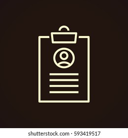  Clipboard icon Vector. 