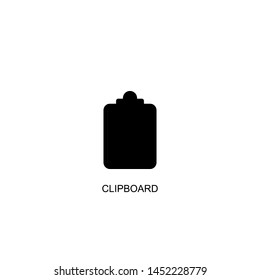 clipboard icon vector black design