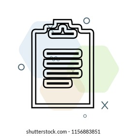 Clipboard icon vector can be used as png, Clipboard