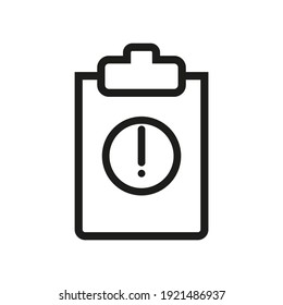 Symbol der Zwischenablage. Vektordesign der Zwischenablage