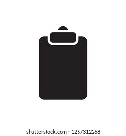 clipboard icon vector design glyph style
