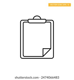 Clipboard icon vector design illustration