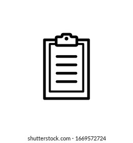 Clipboard icon vector design template