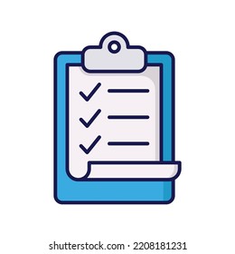 clipboard icon vector design template in white background