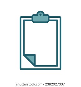 clipboard icon vector design template simple and clean