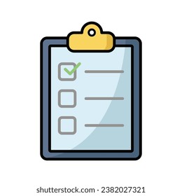 clipboard icon vector design template simple and clean