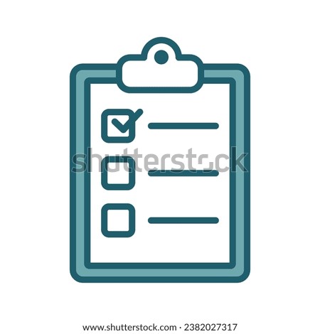 clipboard icon vector design template simple and clean