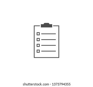 Clipboard icon . Vector . EPS 10