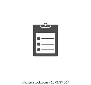 Clipboard icon . Vector . EPS 10