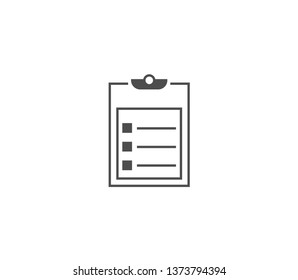 Clipboard icon . Vector . EPS 10