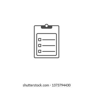 Clipboard icon . Vector . EPS 10