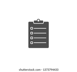 Clipboard icon . Vector . EPS 10