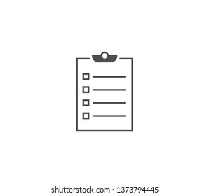 Clipboard icon . Vector . EPS 10