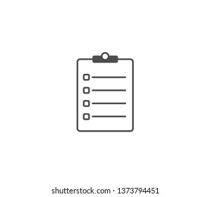 Clipboard icon . Vector . EPS 10