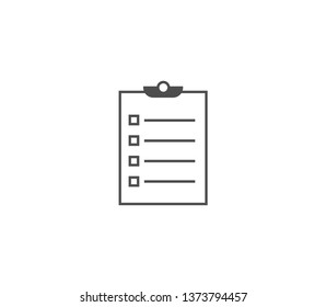 Clipboard icon . Vector . EPS 10