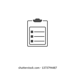 Clipboard icon . Vector . EPS 10