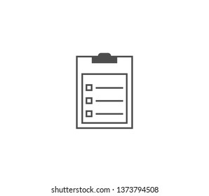 Clipboard icon . Vector . EPS 10