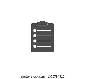 Clipboard icon . Vector . EPS 10