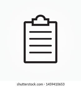 Clipboard icon . Vector . EPS 10. clipboard icon vector