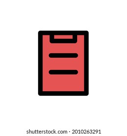 Icono del portapapeles, pasos vectoriales 10