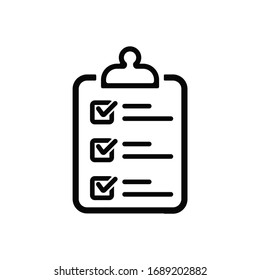Clipboard icon vector flat design