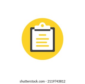 Clipboard icon. Vector icon. Flat design