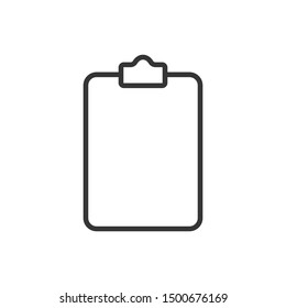 clipboard icon vector. flat illustration of clipboard - vector icon. clipboard sign symbol