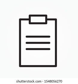 clipboard icon vector. flat illustration of clipboard vector icon. clipboard sign symbol