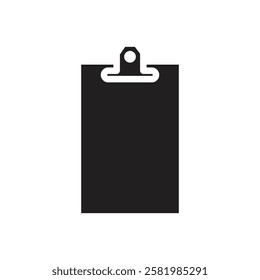 Clipboard icon Vector flat thin line illustration