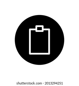 Clipboard icon vector glyph rounded style