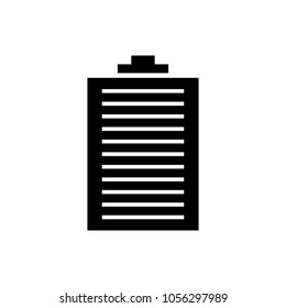 clipboard icon, vector illustration.