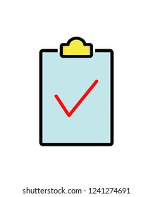 Clipboard icon. vector illustration