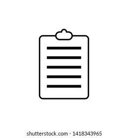 clipboard icon vector illustration - vector