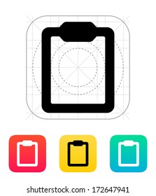 Clipboard icon. Vector illustration.