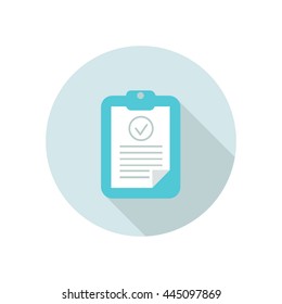clipboard icon. vector illustration