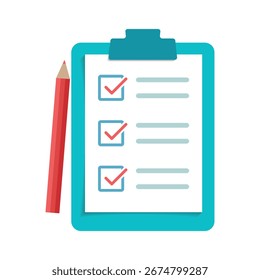 Ilustração do vetor do ícone da área de transferência. Ícone Documento E Lista De Verificação 