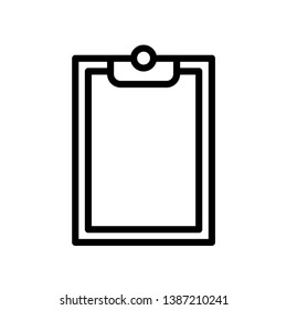 Clipboard Icon Vector Illustration Logo Template