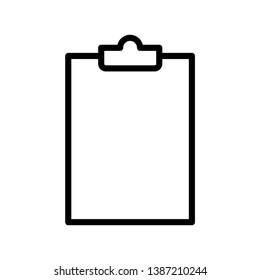 Clipboard Icon Vector Illustration Logo Template