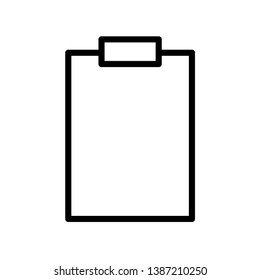 Clipboard Icon Vector Illustration Logo Template