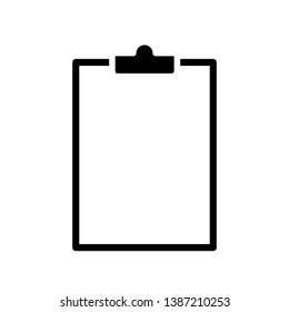 Clipboard Icon Vector Illustration Logo Template