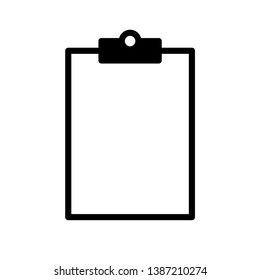 Clipboard Icon Vector Illustration Logo Template